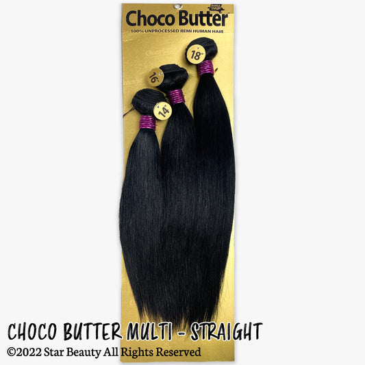 Choco Butter 100% Virgin Human Hair Multi Pack - Straight