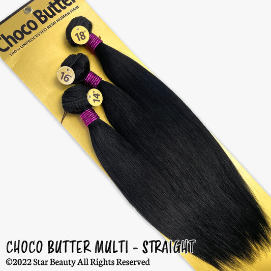 Choco Butter 100% Virgin Human Hair Multi Pack - Straight