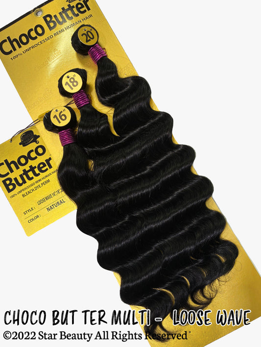 Choco Butter 100% Virgin Human Hair Multi Pack - Loose Wave