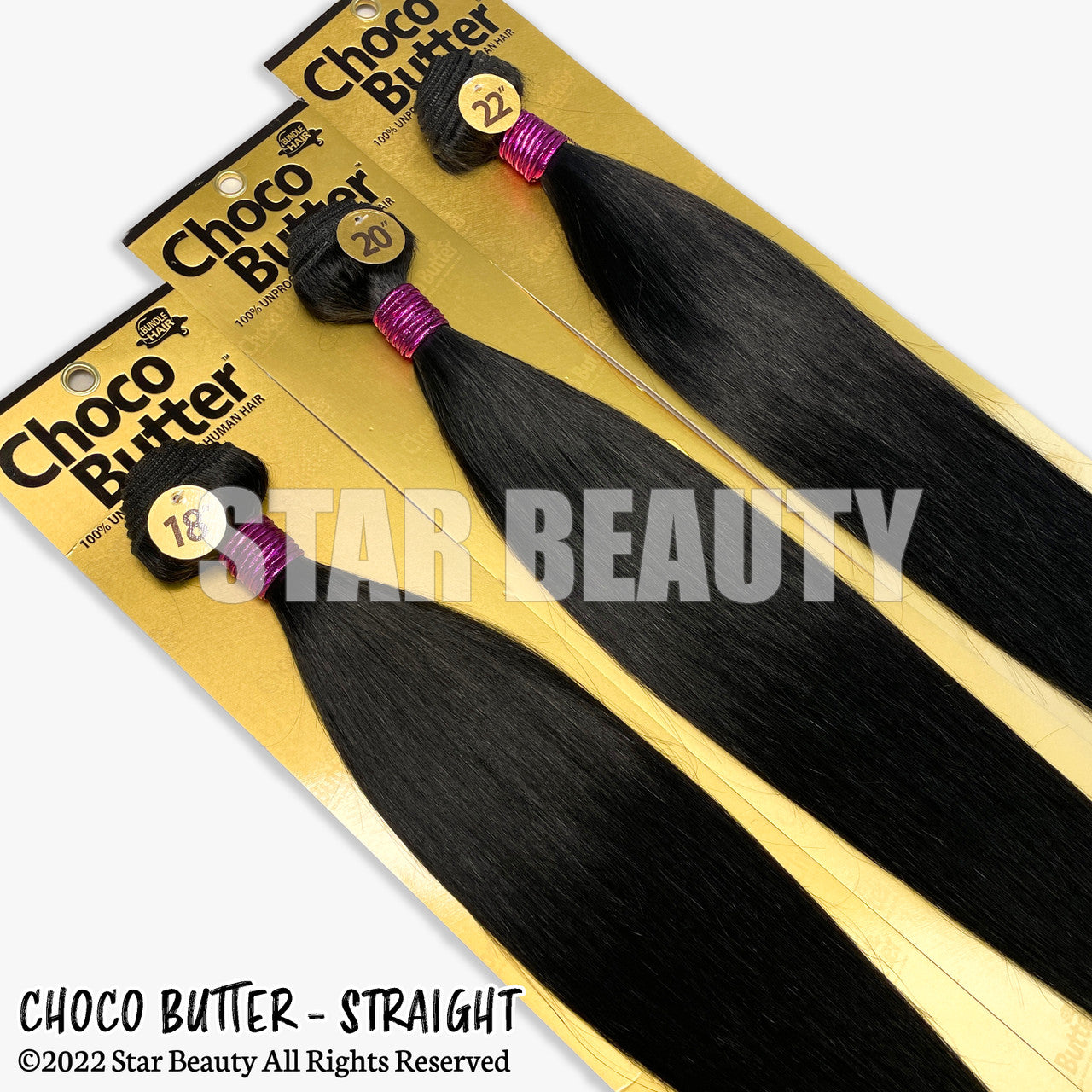 Choco Butter 100% Virgin Human Hair Single Bundle  - Straight (10"- 30")