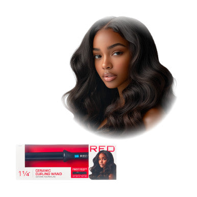 RED Ceramic Curling Wand 1 1/4"