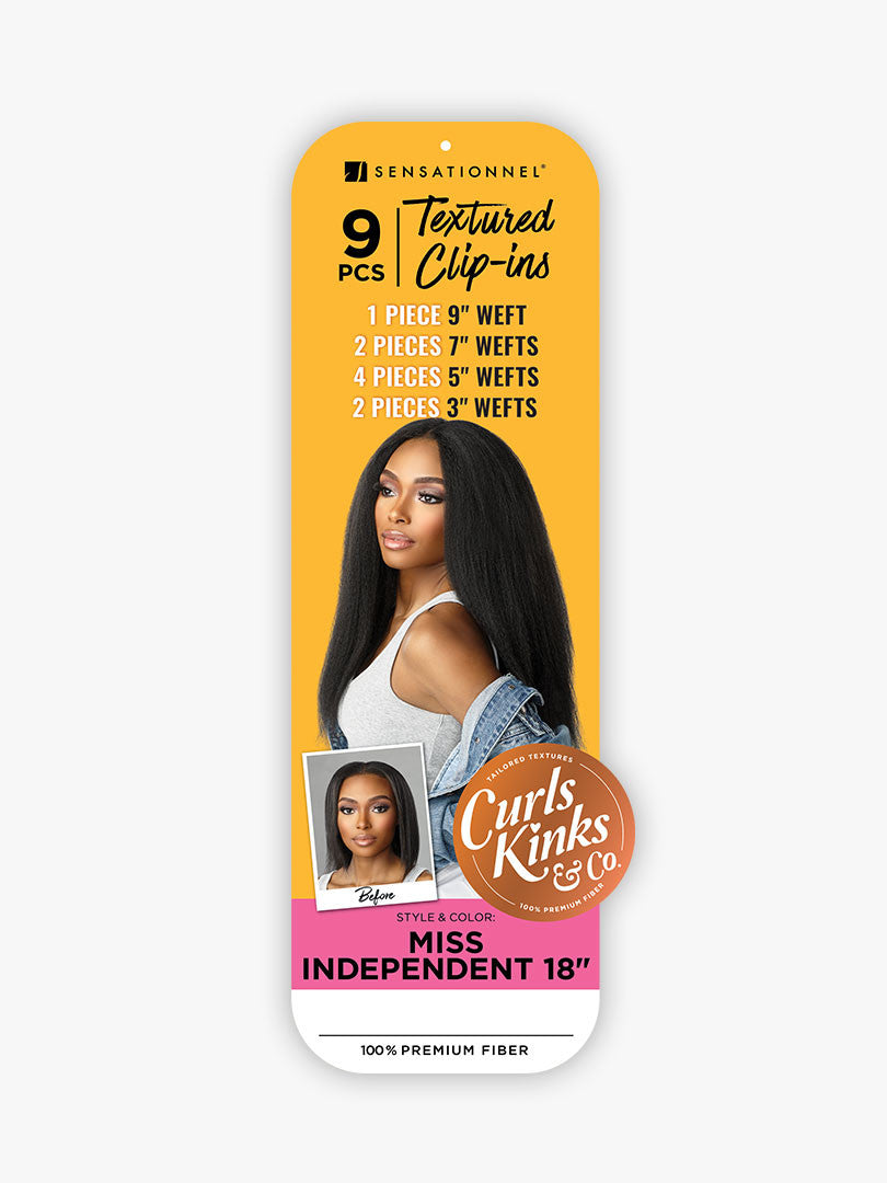 SENSATIONNEL 9CS Textured Clip-In - MISS INDEPENDENT 18"