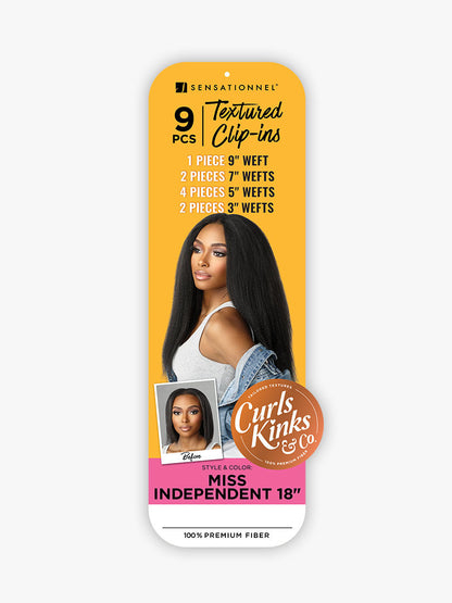 SENSATIONNEL 9CS Textured Clip-In - MISS INDEPENDENT 18"