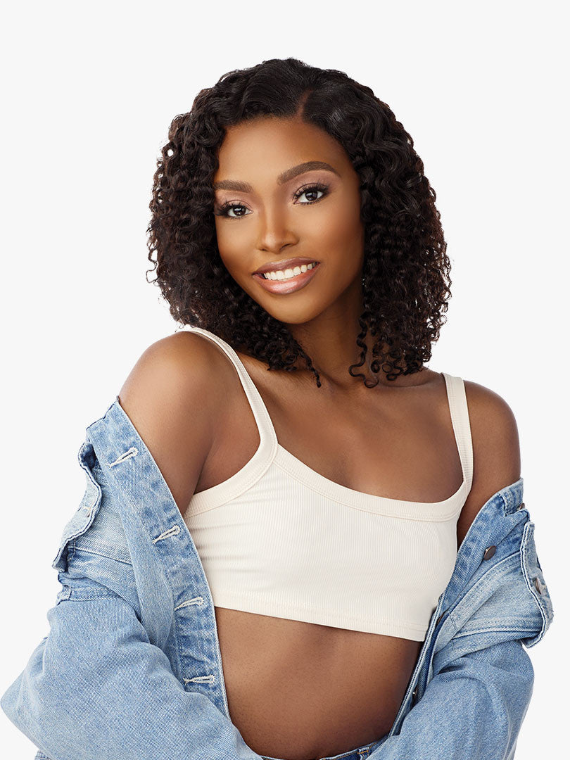 SENSATIONNEL 100% Human Hair Human Hair Clip-ins Curls Kinks & Co 3B Clique (14"-20")