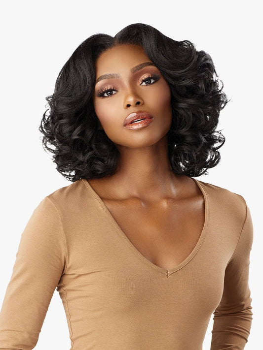 SENSATIONNEL Synthetic Curls Kinks N Co Glueless Kinky Edges - 13X6 Kinky Body Wave 14"
