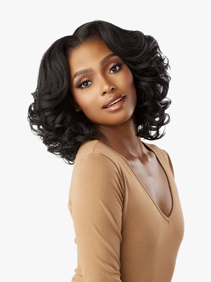 SENSATIONNEL Synthetic Curls Kinks N Co Glueless Kinky Edges - 13X6 Kinky Body Wave 14"