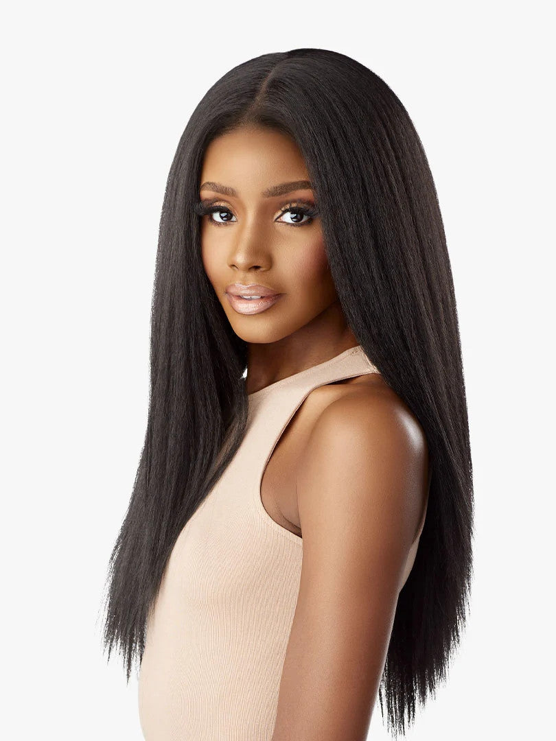 SENSATIONNEL Synthetic Curls Kinks N Co Glueless Kinky Edges - 13X6 Kinky Straight 24"