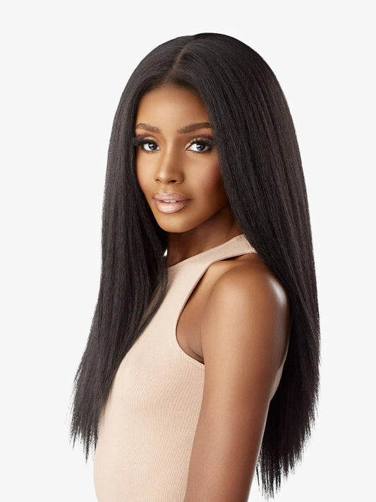 SENSATIONNEL Synthetic Curls Kinks N Co Glueless Kinky Edges - 13X6 Kinky Straight 24"