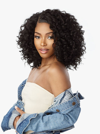 SENSATIONNEL Synthetic Curls Kinks N Co Glueless Kinky Edges - Y-PART KINKY RINGLET CURL 14"