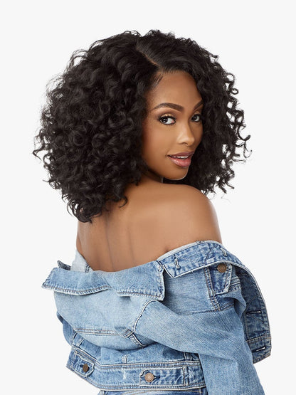 SENSATIONNEL Synthetic Curls Kinks N Co Glueless Kinky Edges - Y-PART KINKY RINGLET CURL 14"