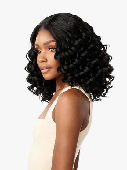 SENSATIONNEL Synthetic Curls Kinks N Co Glueless Kinky Edges - Y-PART SPIRAL CURL 14"