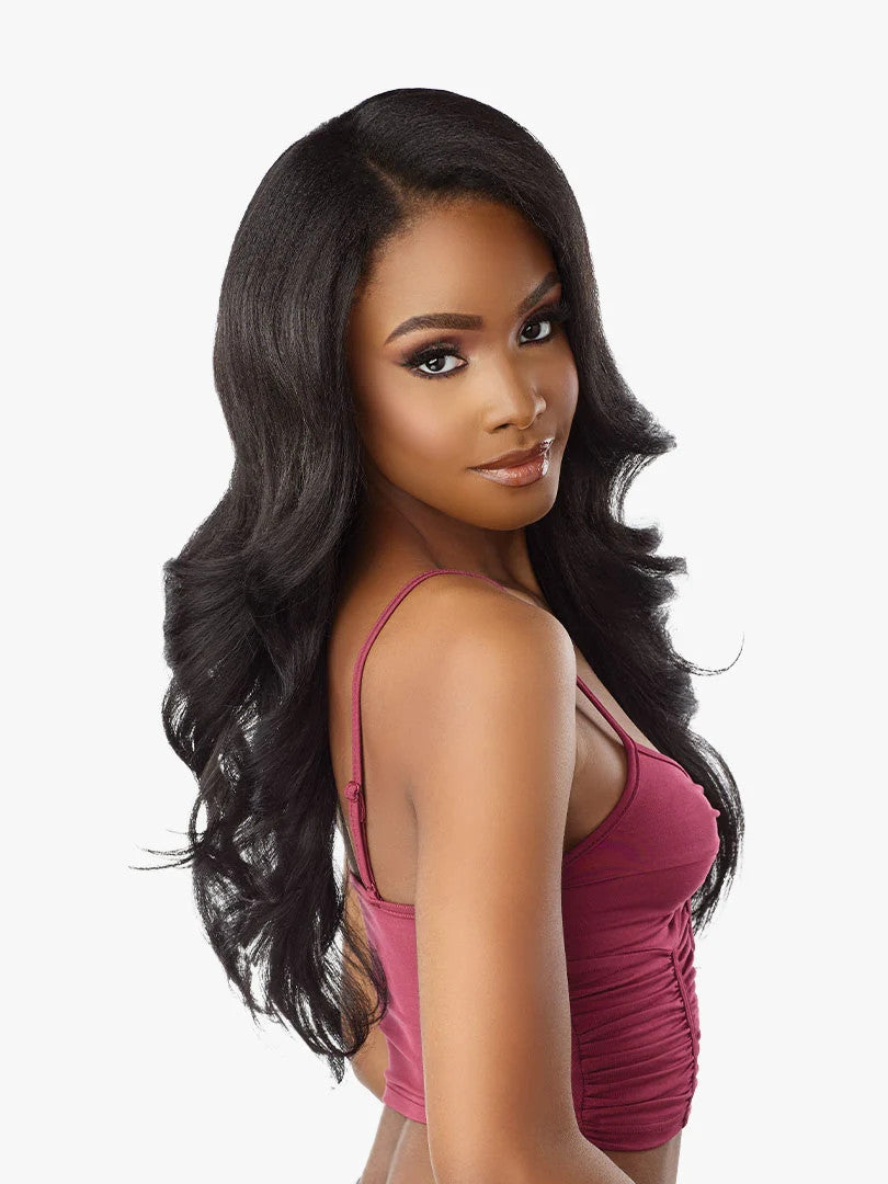 SENSATIONNEL Synthetic Curls Kinks N Co Glueless Lace Wig - V-Part Unit 2