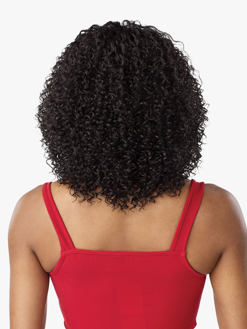 SENSATIONNEL Synthetic Curls Kinks N Co Glueless Lace Wig - V-Part Unit 4