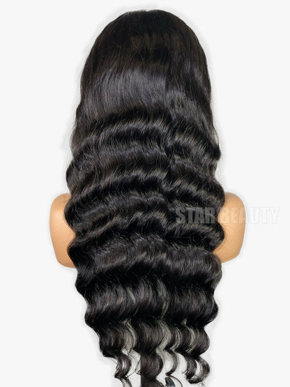 15A PINK LEMON GOLD 100% Human Hair 13x4 Lace Front Wig - COLORADO