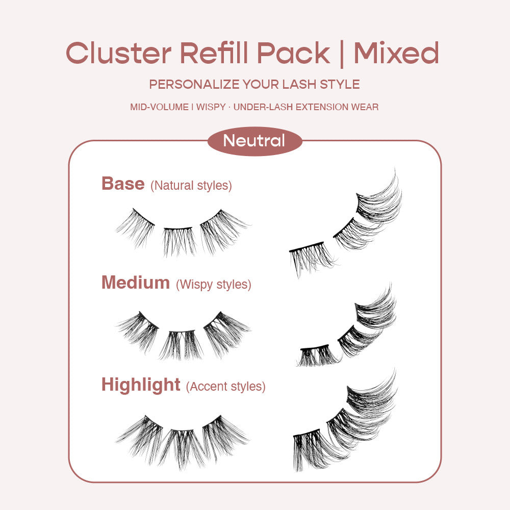 KISS i Envy Neutral Cluster Palette Refill Pack – Mixed