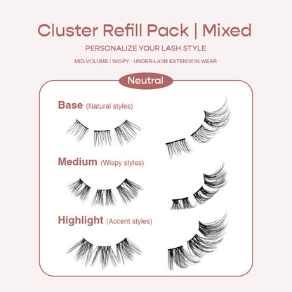 KISS i Envy Neutral Cluster Palette Refill Pack – Mixed