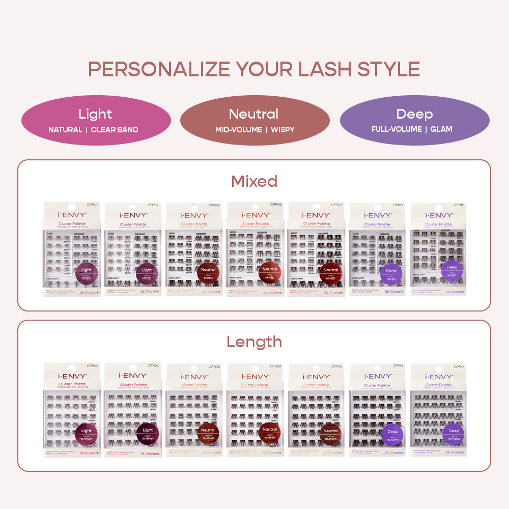 KISS i Envy Neutral Cluster Palette Refill Pack – Mixed