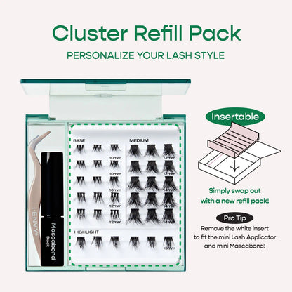KISS i Envy Dramatic Cluster Palette Refill Pack - Mixed