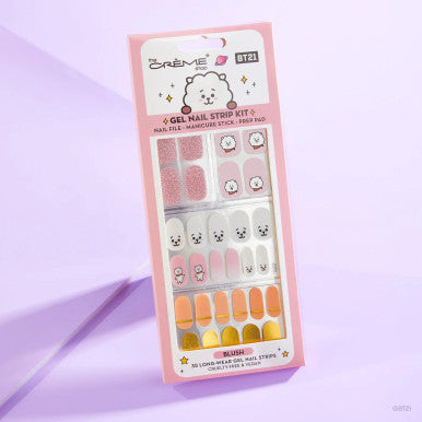 THE CREME SHOP BT21 RJ Blush Gel Nail Strips (Set of 35)
