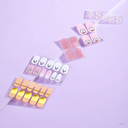 THE CREME SHOP BT21 RJ Blush Gel Nail Strips (Set of 35)