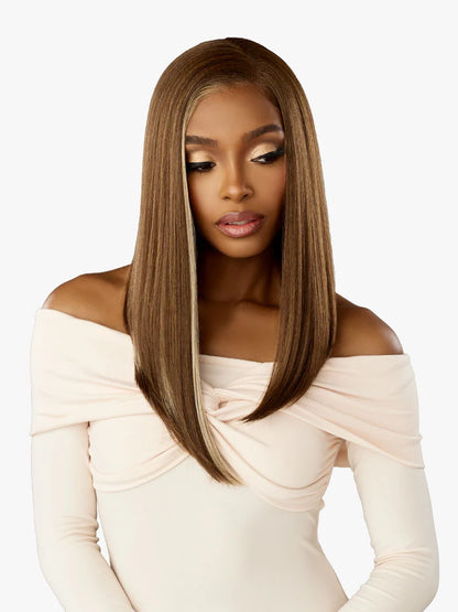 SENSATIONNEL Crowned Edge 13X5 Synthetic HD Lace Wig - Blunt Lob 15"