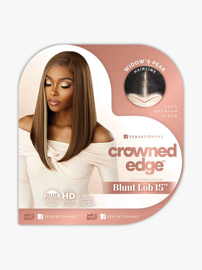 SENSATIONNEL Crowned Edge 13X5 Synthetic HD Lace Wig - Blunt Lob 15"