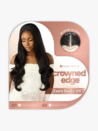 SENSATIONNEL Crowned Edge 13X5 Synthetic HD Lace Wig - EURO BODY 28″