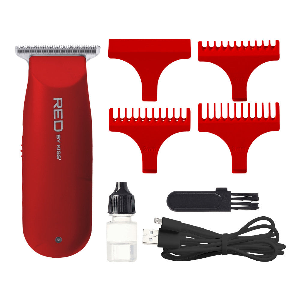 RED Cordless Rechargeable Mini Trimmer
