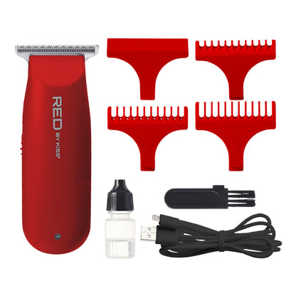 RED Cordless Rechargeable Mini Trimmer