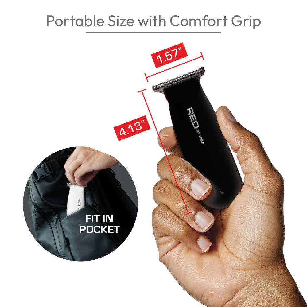RED Cordless Rechargeable Mini Trimmer