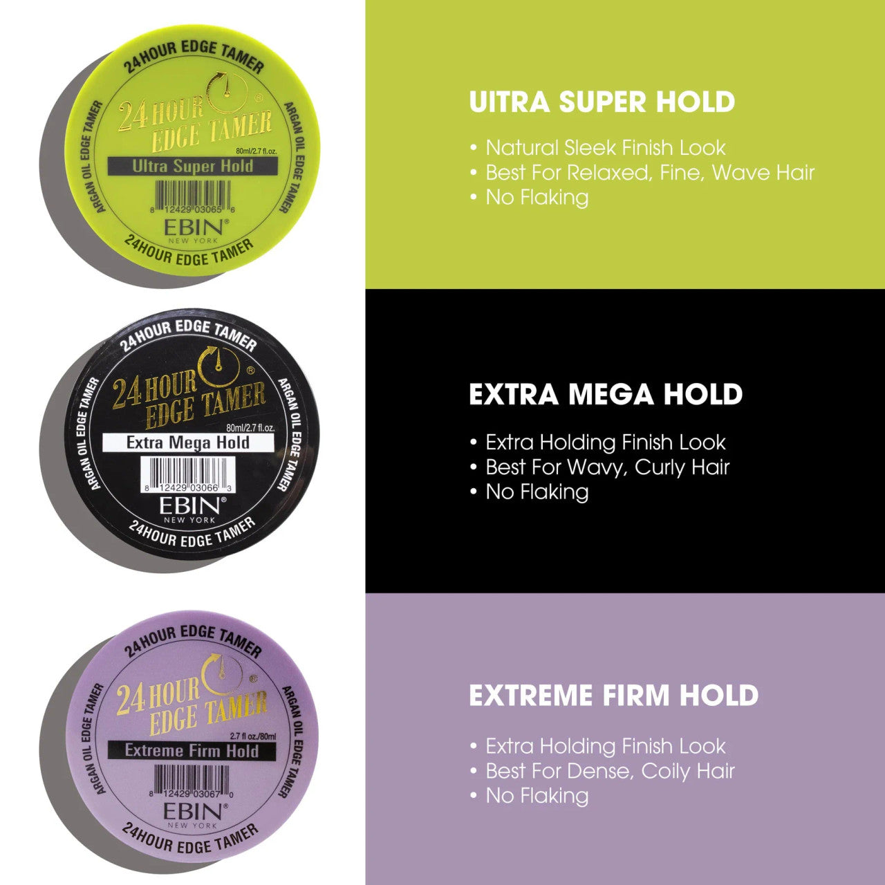 Ebin New York  24 Hour Egde Tamer (Extra Mega Hold)