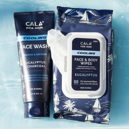 CALA for Men Face & Body Wipes (60 Sheets)