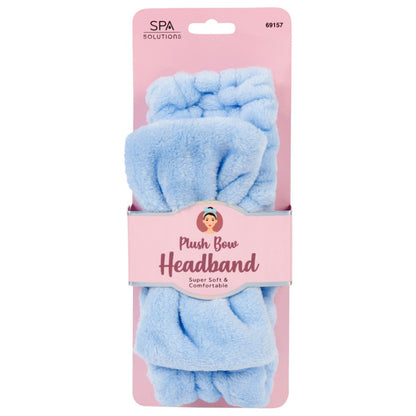 CALA Plush Bow Headband (Light Blue)