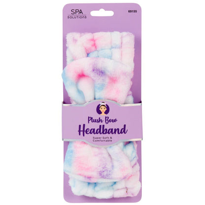 CALA Plush Bow Headband (Tie Dye)