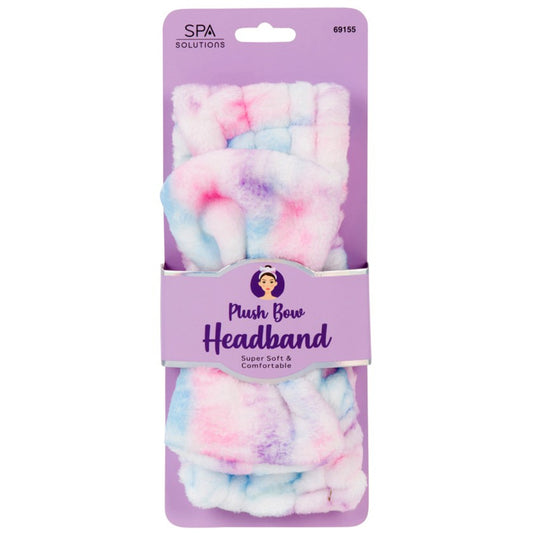 CALA Plush Bow Headband (Tie Dye)