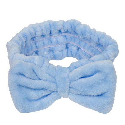 CALA Plush Bow Headband (Light Blue)