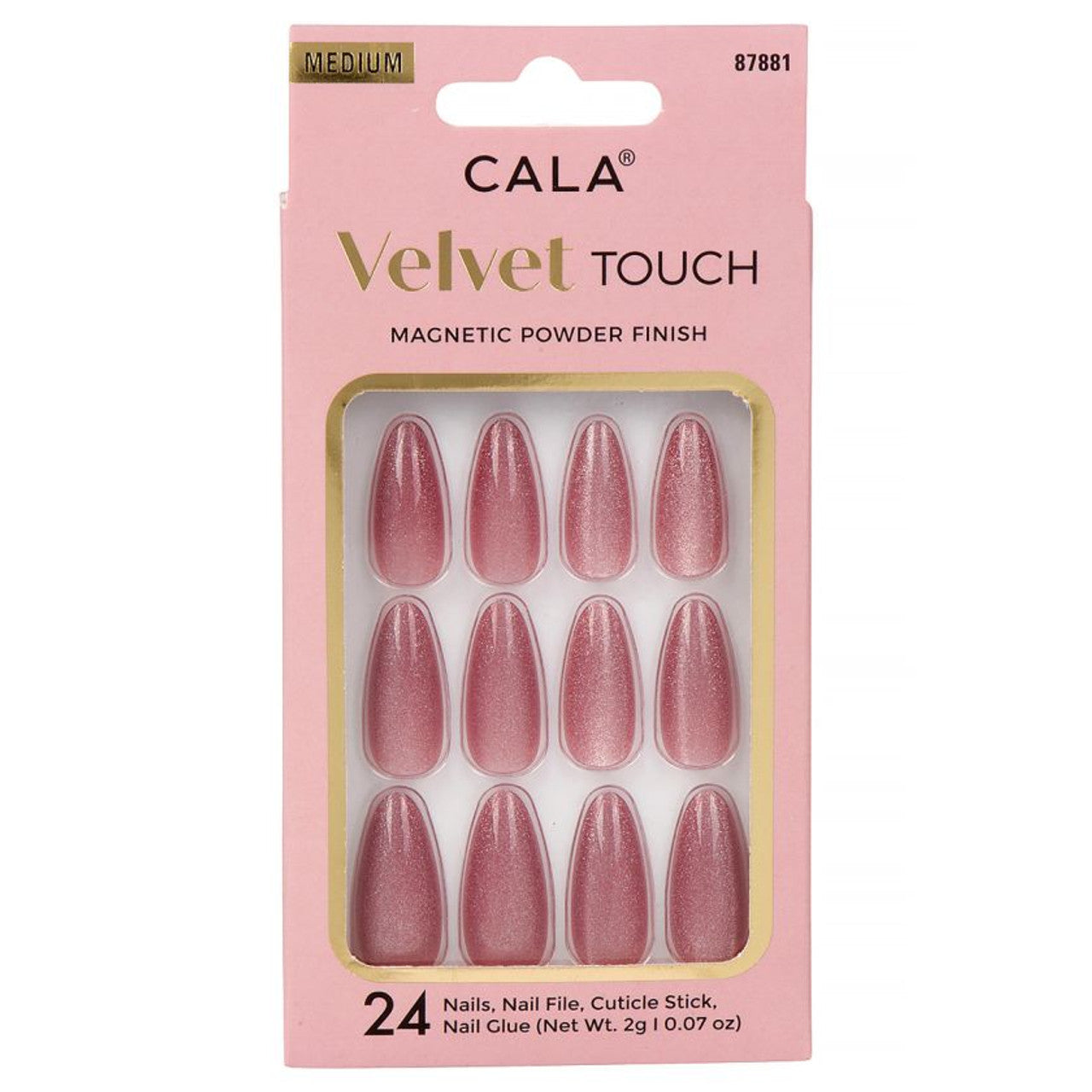 CALA Velvet Touch Medium Coffin Nail (Mauve Cateye)