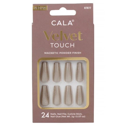 CALA Velvet Touch Medium Coffin Nail (Sage Cateye)