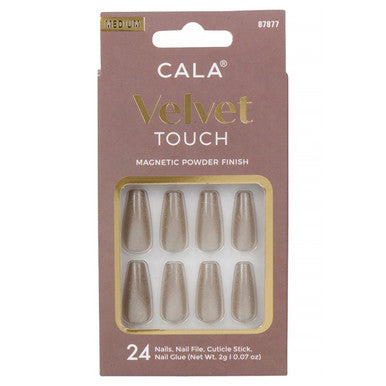 CALA Velvet Touch Medium Coffin Nail (Sage Cateye)