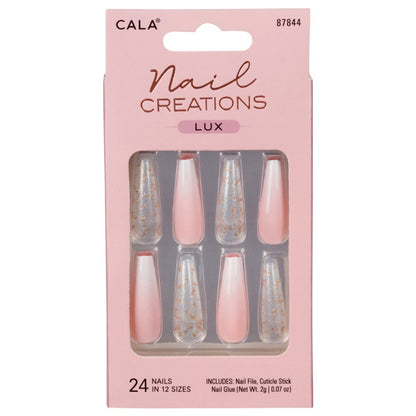 CALA Nail Creations Lux Long Coffin (Ombre)