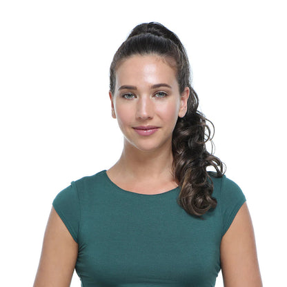 Hair Couture Pony-Clip Extension with Drawstring - CHARM