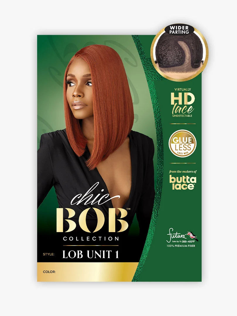 SENSATIONNEL Butta Lace Synthetic HD Lace Front Wig - CHIC BOB LOB UNIT 1