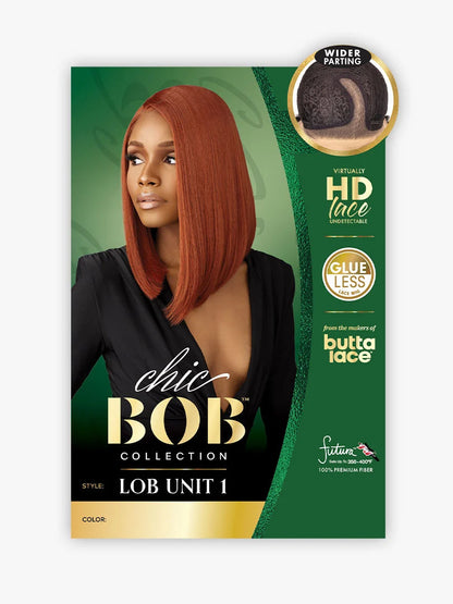 SENSATIONNEL Butta Lace Synthetic HD Lace Front Wig - CHIC BOB LOB UNIT 1
