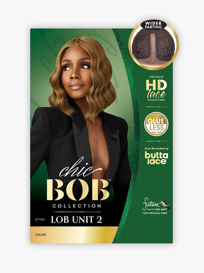 SENSATIONNEL Butta Lace Synthetic HD Lace Front Wig - CHIC BOB LOB UNIT 2