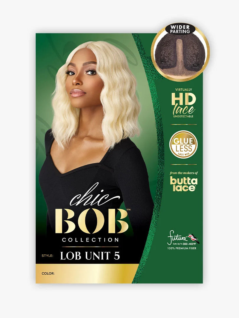 SENSATIONNEL Butta Lace Synthetic HD Lace Front Wig - CHIC BOB LOB UNIT 5