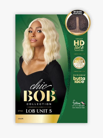 SENSATIONNEL Butta Lace Synthetic HD Lace Front Wig - CHIC BOB LOB UNIT 5