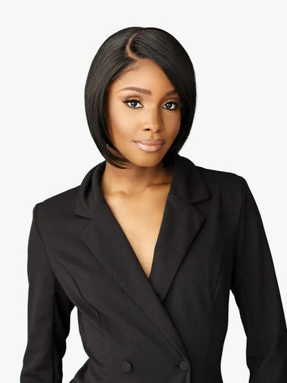 SENSATIONNEL Butta Lace Synthetic HD Lace Front Wig - CHIC BOB LOB UNIT 4