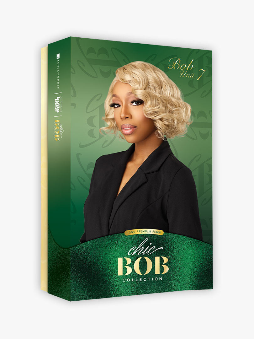 SENSATIONNEL Butta Lace Synthetic HD Lace Front Wig - CHIC BOB BOB UNIT 7