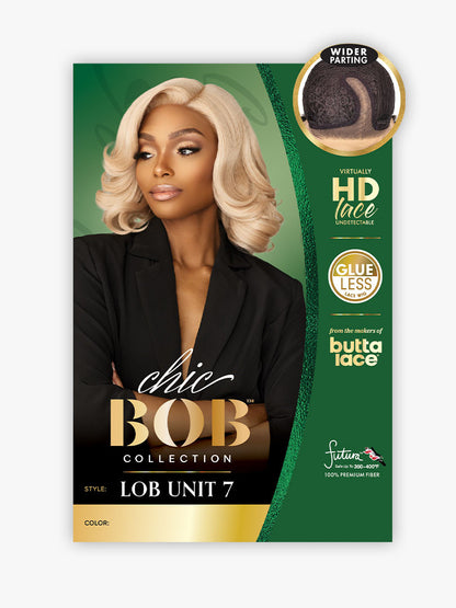 SENSATIONNEL Butta Lace Synthetic HD Lace Front Wig - CHIC BOB LOB UNIT 7