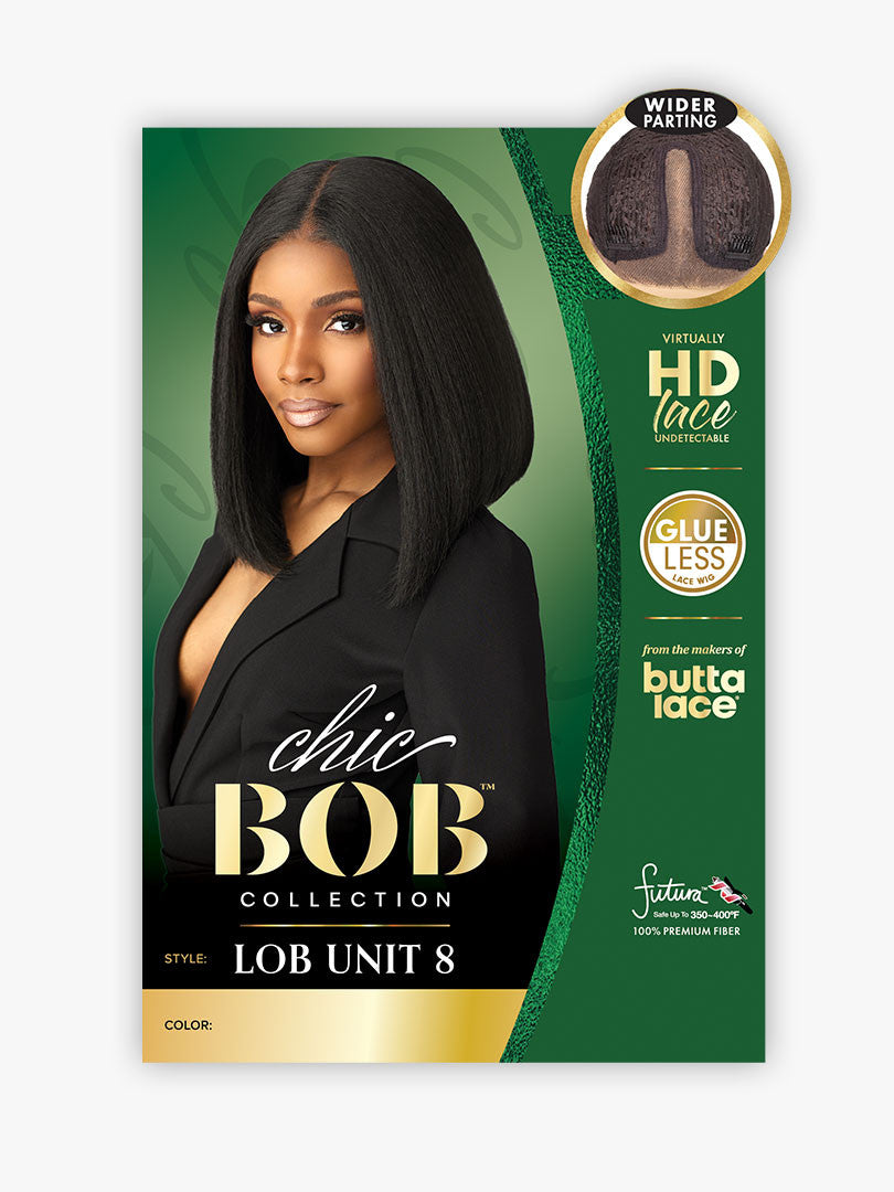 SENSATIONNEL Butta Lace Synthetic HD Lace Front Wig - CHIC BOB LOB UNIT 8